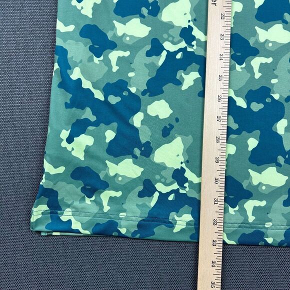 Etonic Polo Shirt Mens 2XL Green Camo Camouflage Print Wicking Stretch SS Golf - Picture 9 of 9